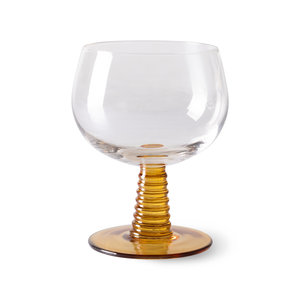 HKLiving Swirl verre bas ocre HKLiving Swirl verre bas ocre
