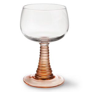 HKLiving Swirl verre haut nude