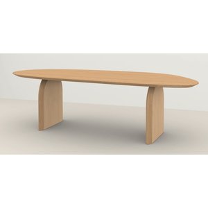 Studio Henk Blob table à manger pied Slot en chêne hardwax naturel 240 x 100