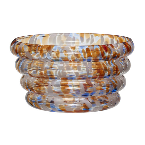 Hübsch Blaze bowl transparant/multicolour Hübsch Blaze bowl transparant/multicolour