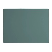 Ruca placemat rechthoekig  eucalyptus groen  recycl. leer