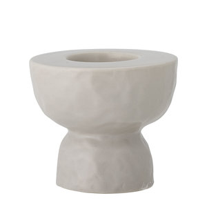 Bloomingville Imilia bougeoir large blanc en grès