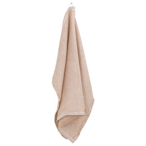 Lapuan Kankurit TERVA serviette blanche et cannelle en lin lavé-tencel-coton 48 x 70