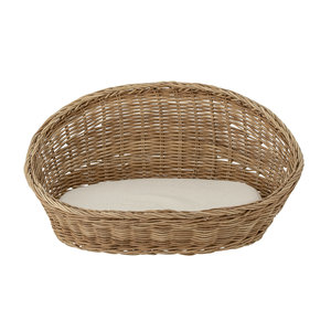 Bloomingville Tille panier pour chat naturel en rotin