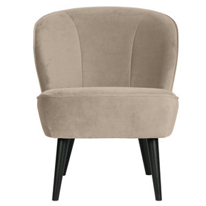 WOOOD Sara fauteuil en velours kaki