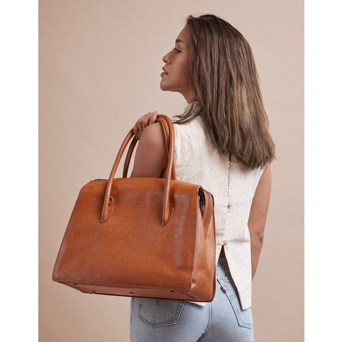 O My Bag Kate handtas - stromboli leder cognac