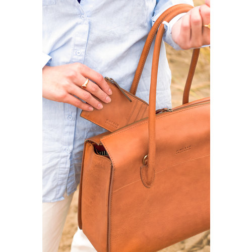 O My Bag Kate handtas - stromboli leder cognac