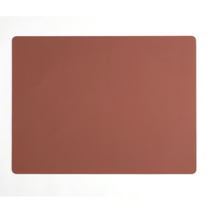 Vacavaliente SRL Ruca set de table rectangulaire rouge pierre en cuir recyclé Vacavaliente SRL Ruca set de table rectangulaire rouge pierre en cuir recyclé