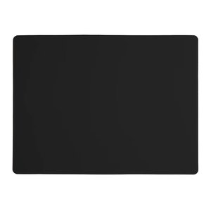 Vacavaliente SRL Ruca set de table rectangulaire noir en cuir recyclé Vacavaliente SRL Ruca set de table rectangulaire noir en cuir recyclé