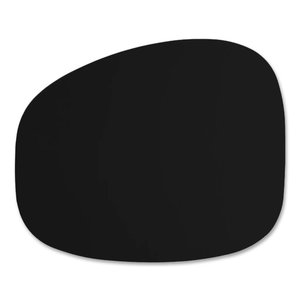 Vacavaliente SRL Ruca set de table forme pierre noir en cuir recyclé Vacavaliente SRL Ruca set de table forme pierre noir en cuir recyclé