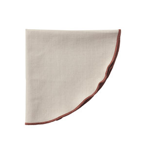 Broste Copenhagen Wilhelmina serviette ronde en coton Broste Copenhagen Wilhelmina serviette ronde en coton