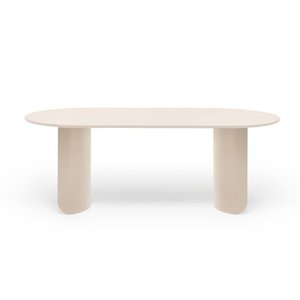 Fest Amsterdam Plateau table à manger ovale plateau sable avec cadre sable