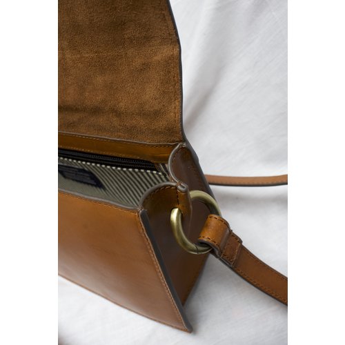 O My Bag Stella handtas - klassiek leder cognac - 2 riemen