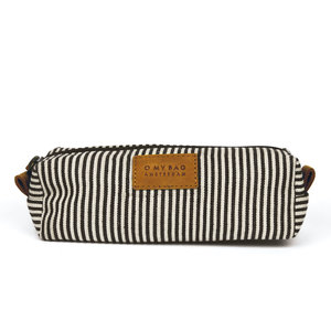 O My Bag Signature trousse large en coton / cuir hunter camel O My Bag Signature trousse large en coton / cuir hunter camel