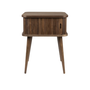 Zuiver Barbier table d'appoint/table de nuit noyer Zuiver Barbier table d'appoint/table de nuit noyer