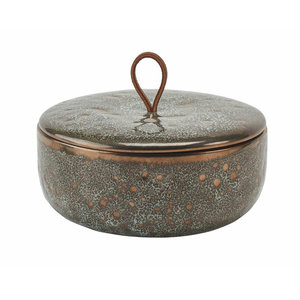 Aquanova Ugo coupe avec couvercle bronze vintage