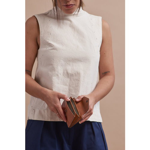 O My Bag Harmonica portefeuille-  klassiek leder cognac