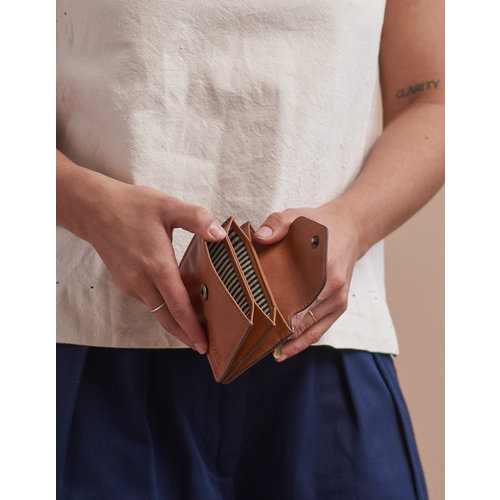 O My Bag Harmonica portefeuille-  klassiek leder cognac