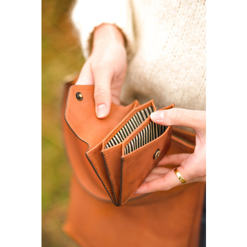 O My Bag Harmonica portefeuille-  klassiek leder cognac