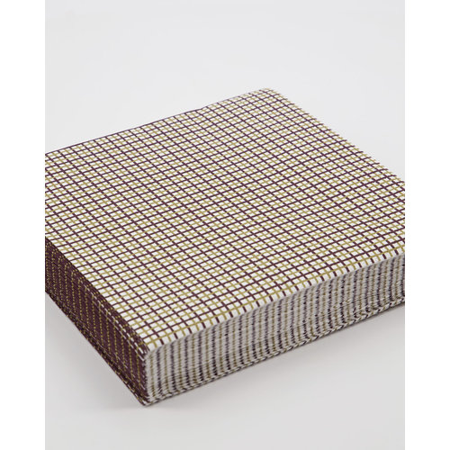 House Doctor Checkered servetten papier - pak van 40