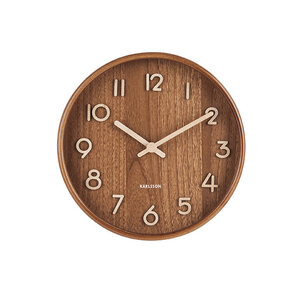 Karlsson Pure small horloge murale bois foncé Karlsson Pure small horloge murale bois foncé