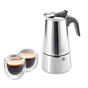 Gefu Emilio espressokoker 4 kopjes + 2 espressoglazen