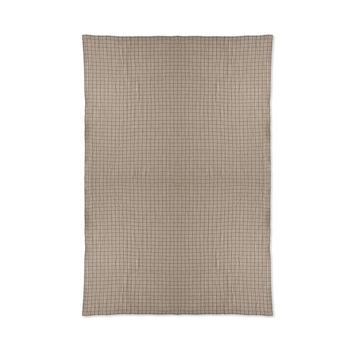 HKLiving Sherpa deken beige geruit 130 x 170