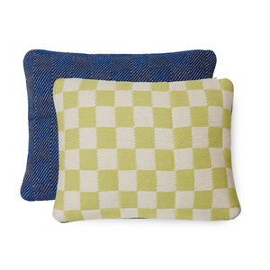 HKLiving Coussin tissé à losanges baies 38 x 48