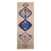Oosters tapijt wol handgeknoopt 90 x 265