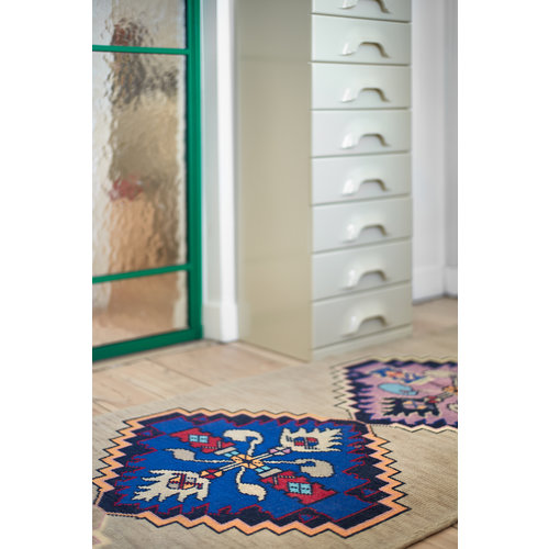 HKLiving Oosters tapijt wol handgeknoopt 90 x 265