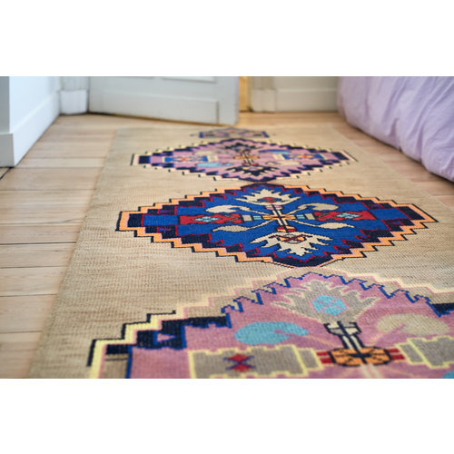 HKLiving Oosters tapijt wol handgeknoopt 90 x 265