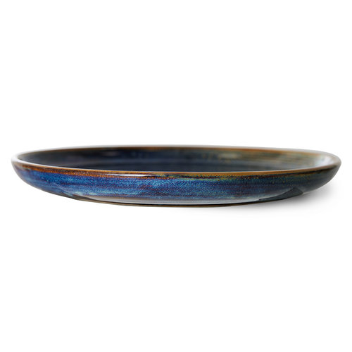 HKLiving Chef ceramics eetbord blauw