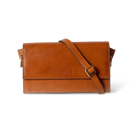 O My Bag Stella handtas - klassiek leder cognac - 2 riemen