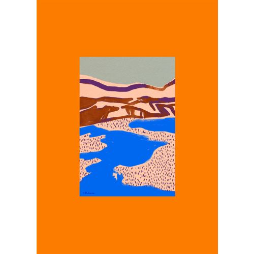 Paper Collective Orange landscape poster 50 x 70