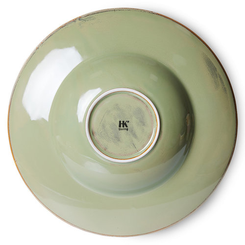 HKLiving Chef ceramics pastabord rustiek moss