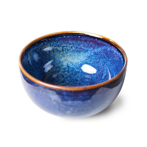 HKLiving Chef ceramics bowl rustiek blauw