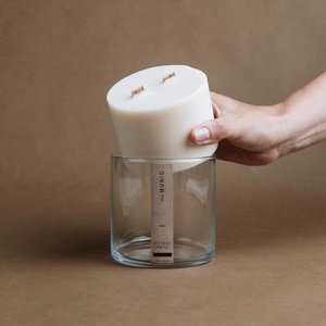 Ashberries & bilberry bougie rechargeable mèche bois - parfum lavande