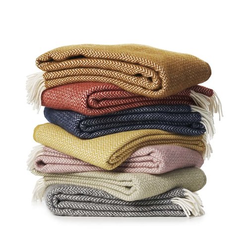 Klippan Chevron plaid ruby red