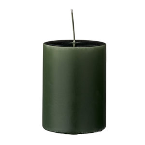 Bloomingville Bougie Anja vert foncé Ø 7 x H 10 cm