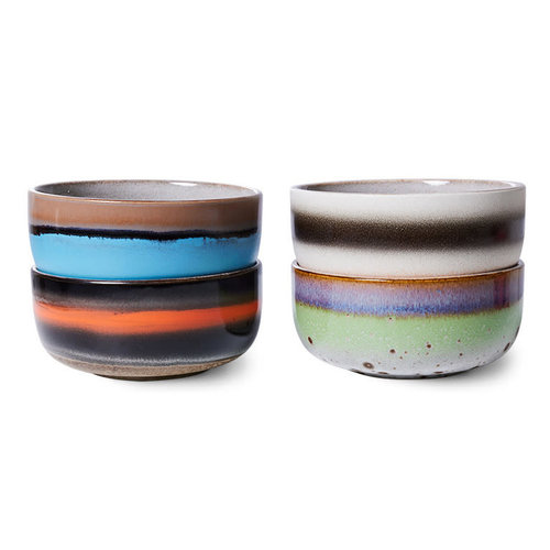 HKLiving 70's dessertkom Freak out - set van 4 HKLiving 70's dessertkom Freak out - set van 4