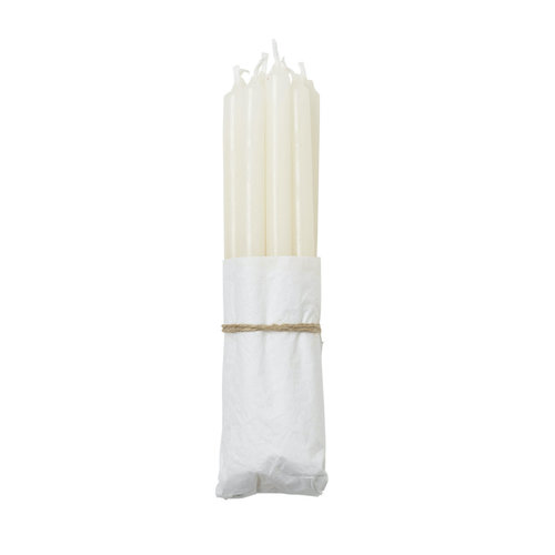 Broste Copenhagen Kaarsen antiek wit - set van 8 Broste Copenhagen Kaarsen antiek wit - set van 8
