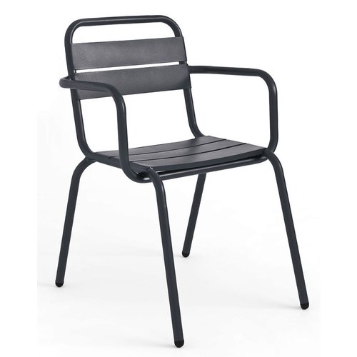 Isimar Barceloneta tuinstoel met armleuningen night black 9011 - TOONZAALMODEL Isimar Barceloneta tuinstoel met armleuningen night black 9011 - TOONZAALMODEL