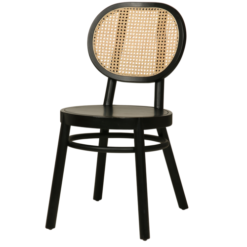HK Living Retro webbing stoel zwart TOONZAALMODEL HK Living Retro webbing stoel zwart TOONZAALMODEL