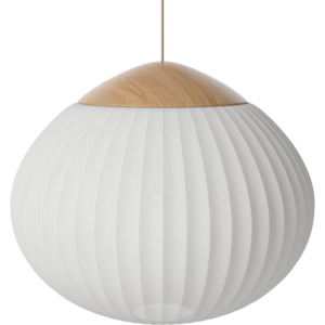 Bolia Acorn suspension Ø 64 tissu ivoire - chêne huilé