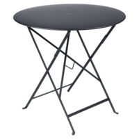 Bistro inklapbare tuintafel carbone metaal Ø 77 cm