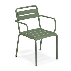 Emu Star chaise de jardin avec accoudoirs military green