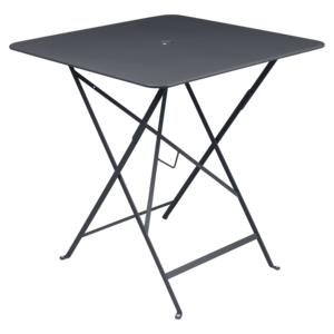 Fermob Bistro table de jardin pliante en métal carbone 71 x 71 cm Fermob Bistro table de jardin pliante en métal carbone 71 x 71 cm