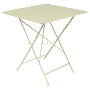 Fermob Bistro table de jardin pliante en métal vert tilleul 71 x 71 cm Fermob Bistro table de jardin pliante en métal vert tilleul 71 x 71 cm