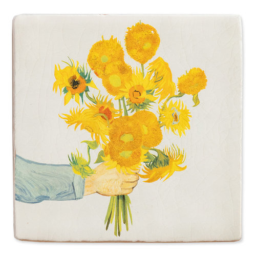 StoryTiles Zonnebloemen van mij voor jou tegel small StoryTiles Zonnebloemen van mij voor jou tegel small