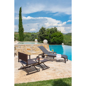 Emu Terra director's chaise longue de jardin indian brown/moka